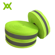 wholesale green reflective webbing tape safety reflective fabric tape